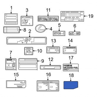 New OEM Genuine Lexus, Engine Decal - Part # 1129646122