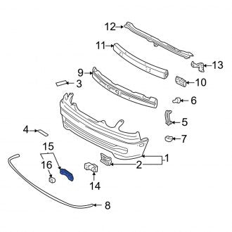 New OEM License Plate Bracket Fits, 1998-2005 Lexus GS - Part # 5211430100