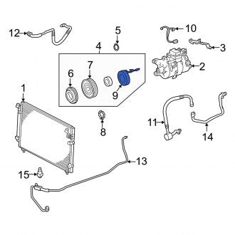 New OEM A/C Compressor Clutch Coil Fits, 1998-2005 Lexus GS - Part # 8841102030