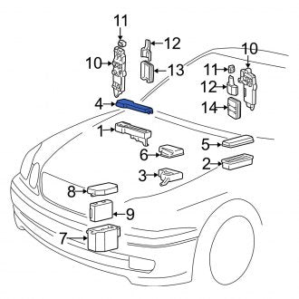 New OEM Upper Fuse Box Cover Fits, 1998-2005 Lexus GS - Part # 8266230420