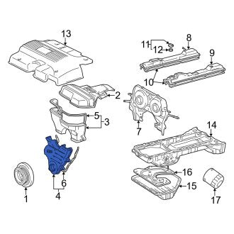 New OEM Lower Engine Timing Cover Fits, 1993-2005 Lexus GS - Part # 1130246031