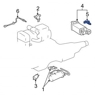 New OEM Vapor Canister Purge Solenoid Fits, 1998-2000 Lexus GS - Part # 9091012271