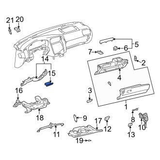 New OEM Dashboard Air Vent Fits, 1998-2005 Lexus GS - Part # 5568022020A1