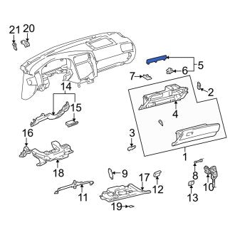 New OEM Lower Instrument Panel Cover Fits, 2011-2012 Lexus ES - Part # 5545930060