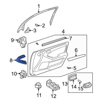 New OEM Front Left Door Armrest Fits, 1998-2005 Lexus GS - Part # 7423230240B0