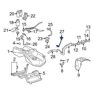 New OEM Fuel Sender and Hanger Assembly Fits, 1998-2005 Lexus GS - Part # 8332080362