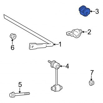New OEM Rear Suspension Stabilizer Bar Bushing Fits, 1998-2005 Lexus GS - Part # 4881830100