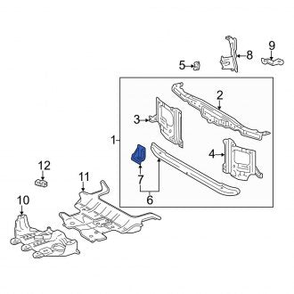 New OEM Right Bumper Cover Reinforcement Fits, 1998-2007 Lexus LX - Part # 5721160010