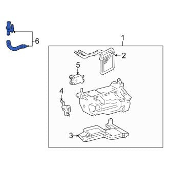 New OEM HVAC Blower Motor Housing Drain Tube Fits, 1998-2007 Lexus LX - Part # 8889760040