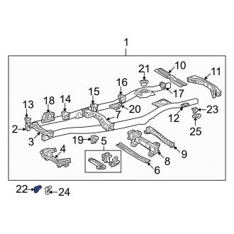 New OEM Front Tow Hook Fits, 1998-2007 Lexus LX - Part # 5196360030