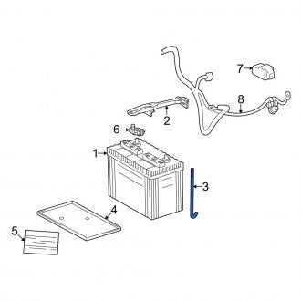 New OEM Genuine Lexus, Battery Hold Down Stud - Part # 7445136090