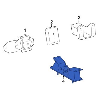 New OEM Rear Engine Mount Fits, 1999-2002 Lexus LX - Part # 1237150081