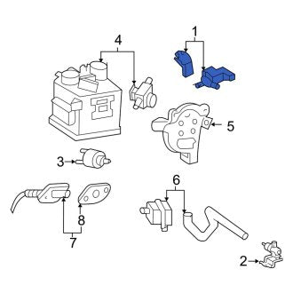 New OEM Exhaust Gas Recirculation Fits, 2005-2007 Lexus LX - Part # 2586046010