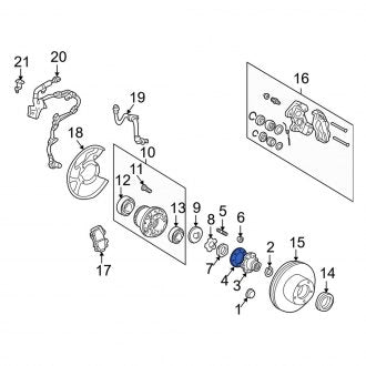 New OEM Drive Axle Shaft Flange Gasket Fits, 1998-2007 Lexus LX - Part # 4342260070