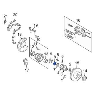 New OEM Genuine Lexus, Front Axle Nut Washer - Part # 9021542025