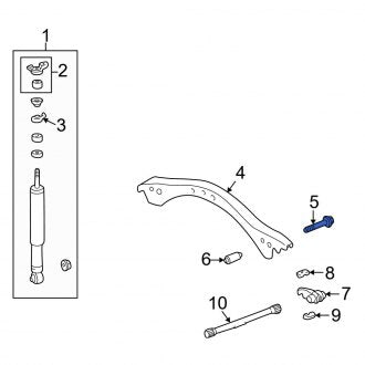 New OEM Suspension Trailing Arm Bolt Fits, 1998-2007 Lexus LX - Part # 9011916005