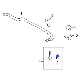 New OEM Front Lower Suspension Stabilizer Bar Link Bushing Fits, 1998-2011, 2013-2021 Lexus LX - Part # 4884960010