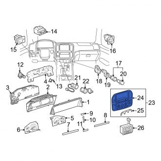 New OEM Lower Instrument Panel Trim Panel Fits, 1998-2002 Lexus LX - Part # 5541360070B0