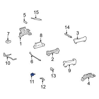 New OEM Rear Right Folding Seat Lock Striker Fits, 1998-2007 Lexus LX - Part # 7890360090