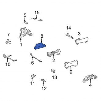 New OEM Left Outer Seat Trim Panel Fits, 2003-2007 Lexus LX - Part # 7181260150B0