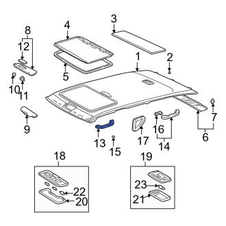 New OEM Front Interior Grab Bar Fits, 2003-2007 Lexus LX - Part # 7461060100A0