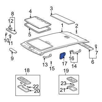 New OEM Right Interior Grab Bar Fits, 2003-2007 Lexus LX - Part # 7462060060A0