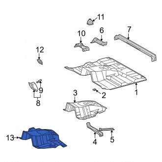 New OEM Sound Absorber Fits, 1998-2007 Lexus LX - Part # 6182412130