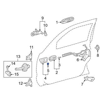 New OEM Genuine Lexus, Front Door Interior Trim Panel Cap - Part # 9095001800A0