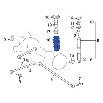 New OEM Rear Right Coil Spring Fits, 1998-2007 Lexus LX - Part # 482316A730