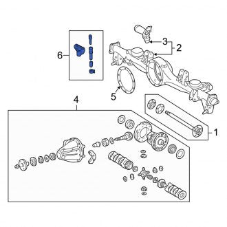 New OEM Rear Differential Vent Hose Fits, 2000-2007 Lexus LX - Part # 4230660140