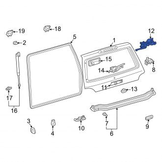 New OEM Rear Liftgate Lock Actuator Fits, 1998-2007 Lexus LX - Part # 6979060070