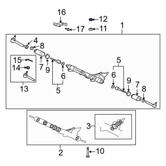 New OEM Rack and Pinion Nut Fits, 2003-2007 Lexus LX - Part # 9017020003