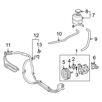 New OEM Power Steering Return Line End Fitting O-Ring Fits, 2003-2011, 2013-2015 Lexus LX - Part # 9030115025