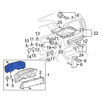 New OEM Instrument Cluster Housing Fits, 2003-2007 Lexus LX - Part # 838216D870