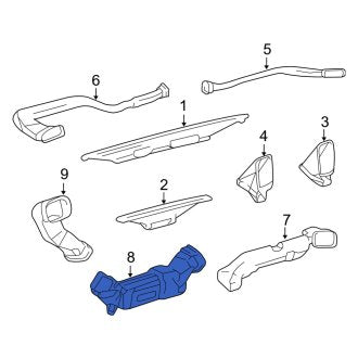 New OEM Front Lower Instrument Panel Air Duct Fits, 1998-2007 Lexus LX - Part # 5584360090