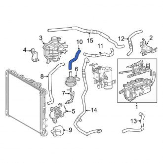 New OEM Engine Coolant Pipe Fits, 2023-2024 Lexus RZ - Part # 8724542740