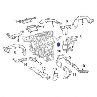 New OEM Front Lower Instrument Panel Air Duct Fits, 2023-2024 Lexus RZ - Part # 8720142190