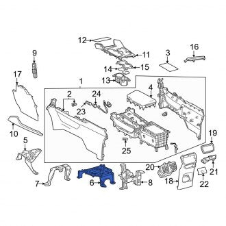 New OEM Console Bracket Fits, 2023-2024 Lexus RZ - Part # 5899546010