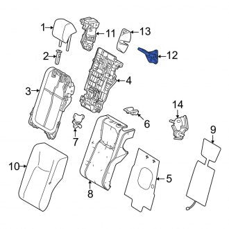 New OEM Rear Left Folding Seat Lock Striker Fits, 2023-2024 Lexus RZ - Part # 7260246010