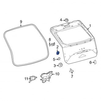 New OEM Genuine Lexus, Rear Outer Liftgate Bump Stop - Part # 6898446010