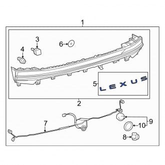 New OEM Rear Hatch Emblem Fits, 2023-2024 Lexus RZ - Part # 7544246040