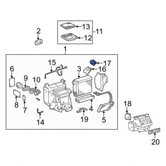 New OEM HVAC Air Inlet Door Actuator Fits, 1998-2005 Lexus GS - Part # 8710630390