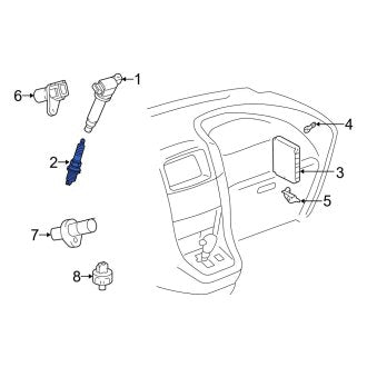 New OEM Spark Plug Fits, 1994-1995, 1999-2006 Lexus ES - Part # 9008091180