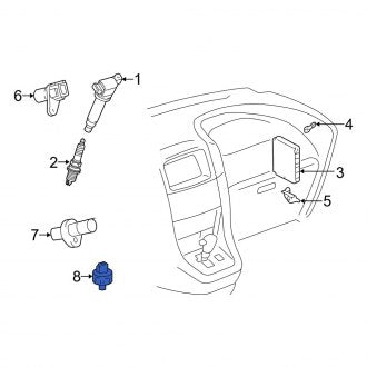 New OEM Ignition Knock Fits, 1994, 2000-2003 Lexus ES - Part # 8961512090