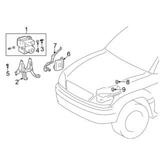 New OEM Genuine Lexus, ABS Control Module Stud - Part # 4454542020