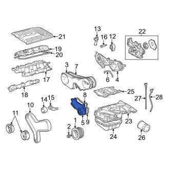 New OEM Lower Engine Timing Cover Fits, 1999-2001 Lexus ES - Part # 113020A020