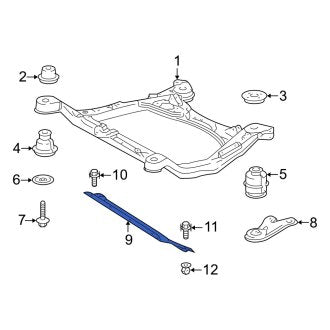 New OEM Front Radiator Support Splash Shield Fits, 1999-2003 Lexus RX - Part # 5144148010