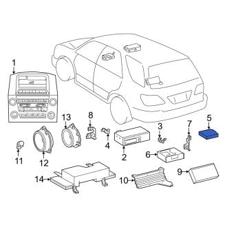 New OEM CD Changer Cartridge Fits, 1997-2001 Lexus ES - Part # 8627350050