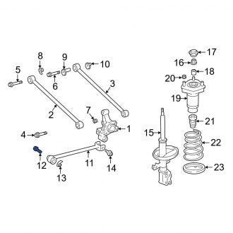 New OEM Suspension Trailing Arm Bolt Fits, 1997-2012 Lexus ES - Part # 9008011133