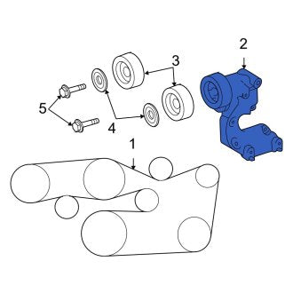 New OEM Accessory Drive Belt Tensioner Assembly Fits, 2007-2018 Lexus ES - Part # 1662031040